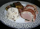 Schweinefilet im Bärlauch-Speck-Mantel - Rezept