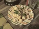 Gebratener Blumenkohl mit Schnitzelwürfeln - Rezept