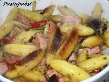 Rezept: Schupfnudel-Kassler-Pfanne Schupfnudel-Kassler-Pfanne - Rezept