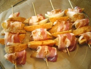 Rezept: Herzhafte Kartoffel-Spieße ... Bild Nr. 3 Herzhafte Kartoffel-Spieße ... - Rezept - Bild Nr. 3