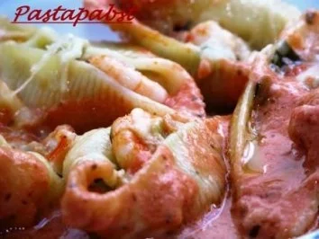 Conchiglioni mit Thunfischsauce - Rezept - Bild Nr. 4