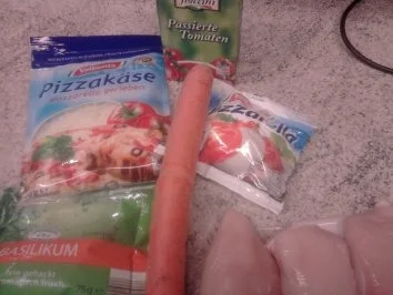 Rezept: Basilikum-Mozzarella-Hähnchenbrust Bild Nr. 2 Basilikum-Mozzarella-Hähnchenbrust - Rezept - Bild Nr. 2