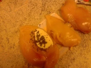 Rezept: Basilikum-Mozzarella-Hähnchenbrust Bild Nr. 3 Basilikum-Mozzarella-Hähnchenbrust - Rezept - Bild Nr. 3