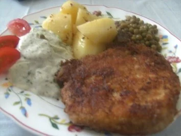 Kotelett mit leckerem  Gurkenrahmsalat - Rezept - Bild Nr. 8