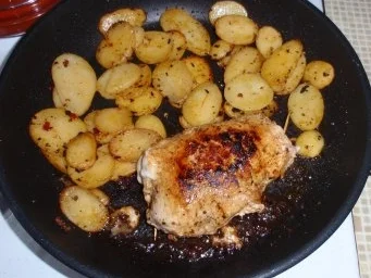 Frühlingsschnitzel mit Bratkartoffeln und Buttergemüse - Rezept - Bild Nr. 4