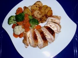 Frühlingsschnitzel mit Bratkartoffeln und Buttergemüse - Rezept - Bild Nr. 5