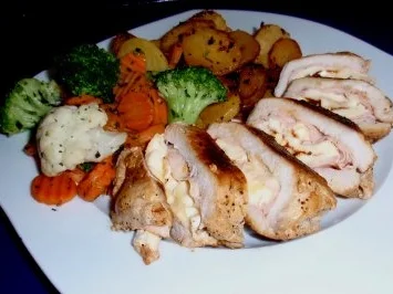 Frühlingsschnitzel mit Bratkartoffeln und Buttergemüse - Rezept - Bild Nr. 6