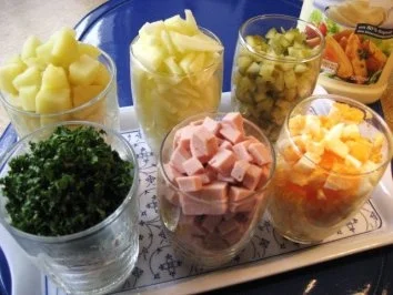 Sieben-kleine Gläser-Salat ... - Rezept - Bild Nr. 3