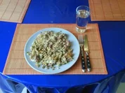 Eier: Gebratener Grünkern mit Ei und Speck - Rezept