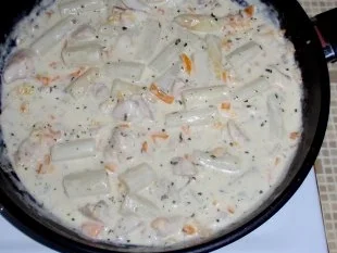 Rezept: Spargel-Rotbarsch-Ragout in Kumquats-Sahnesoße und Reistürmchen Bild Nr. 7 Spargel-Rotbarsch-Ragout in Kumquats-Sahnesoße und Reistürmchen - Rezept - Bild Nr. 7