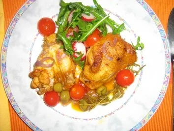 Rucolasalat mit Cocktailtomätchen und Radieschen - Rezept - Bild Nr. 5