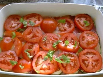 GEMÜSE: Gschichteter Gemüseauflauf mit Schwarzwälder Schinken - Rezept - Bild Nr. 5