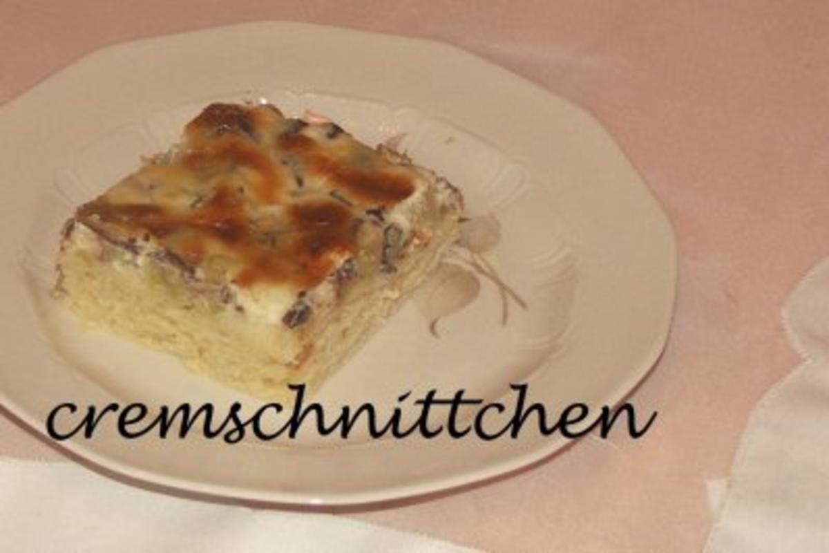 Bilder für Rhabarberkuchen mit Mascarpone - Dickmannscreme - Rezept