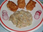 Gebackener Emmentaler mit Brechbohnen - Rezept