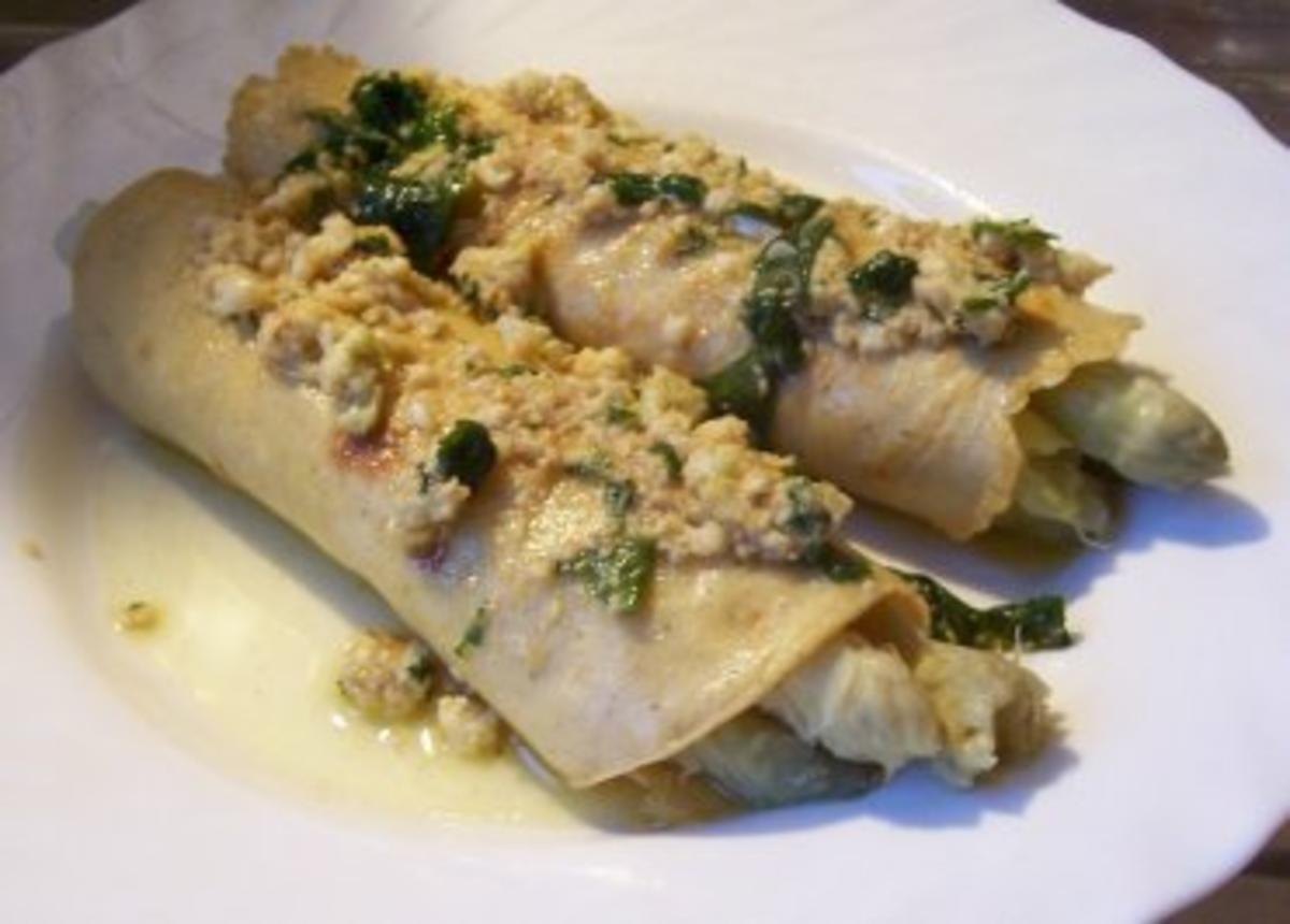 Kochen: Spargel in Pfannkuchen - Rezept - kochbar.de