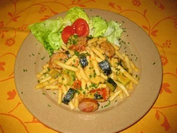 Rezept: Meine fast mediterrane Ruck-Zuck-Restepfanne Meine fast mediterrane Ruck-Zuck-Restepfanne - Rezept