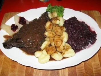 Rezept: Wildhasenkeulen in Rotwein Bild Nr. 2 Wildhasenkeulen in Rotwein - Rezept - Bild Nr. 2