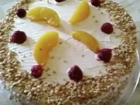 Torte : Pfirsich - Melba - Torte - Rezept