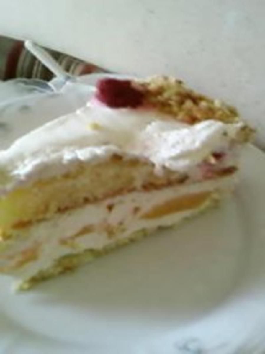 Torte : Pfirsich - Melba - Torte - Rezept - Bild Nr. 6