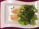 Gebratene Zanderfilets auf Salatvariation mit Kerbelvinaigrette - Rezept