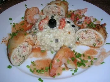 Tintenfischtuben gefüllt mit Krebsfleisch (sehr lecker und butterweich) - Rezept - Bild Nr. 3