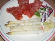 Ofen- Spargel mit Roquefort - Rezept