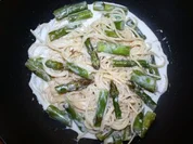 Spaghetti mit grünem Spargel - Rezept