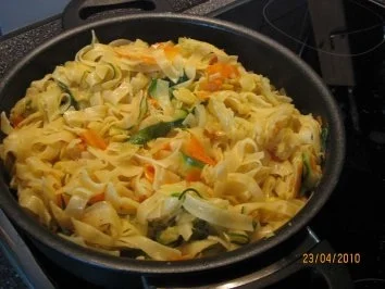 Rezept: Gemüse-Bandnudeln Bild Nr. 9 Gemüse-Bandnudeln - Rezept - Bild Nr. 9