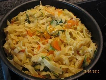 Rezept: Gemüse-Bandnudeln Bild Nr. 10 Gemüse-Bandnudeln - Rezept - Bild Nr. 10