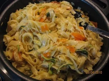 Rezept: Gemüse-Bandnudeln Bild Nr. 12 Gemüse-Bandnudeln - Rezept - Bild Nr. 12