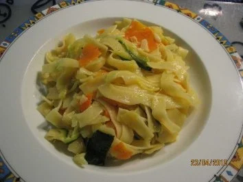Rezept: Gemüse-Bandnudeln Gemüse-Bandnudeln - Rezept