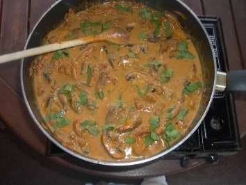 Geschnetzeltes in Bärlauch - Pilz - Sauce - Rezept