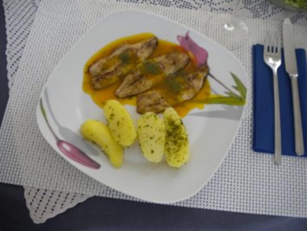 Felchenfilet Fisch, Katoffeln und Salat - Rezept By renner56