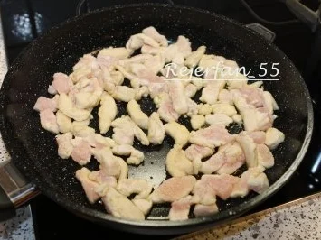 Rezept: Spargel-Hähnchen-Geschnetzeltes Bild Nr. 4 Spargel-Hähnchen-Geschnetzeltes - Rezept - Bild Nr. 4