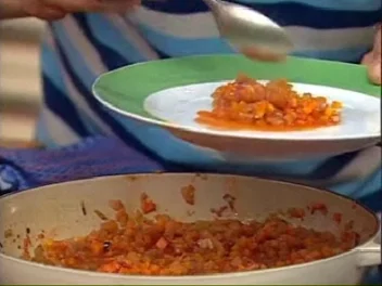 Gemüsesoße, geschmort mit Tomaten - Rezept