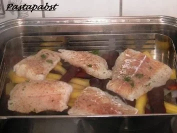 Dorsch im Zitronendampf mit violetten und gelben Möhren - Rezept - Bild Nr. 4