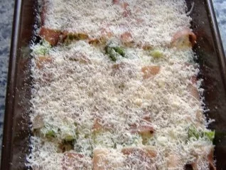 Gratin von grünem Spargel und Serranoschinken - Rezept - Bild Nr. 2