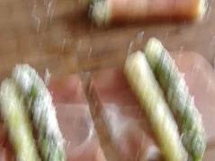 Gratin von grünem Spargel und Serranoschinken - Rezept - Bild Nr. 4