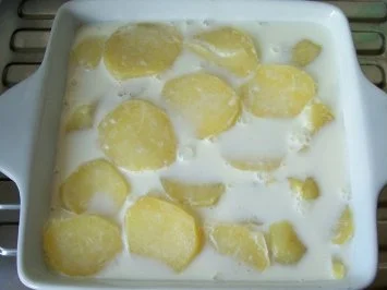 Auflauf: Kartoffeln mit Milch gebacken ... anno 1937 - Rezept - Bild Nr. 4