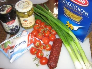 Maccaronisalat mediteran - Rezept - Bild Nr. 2