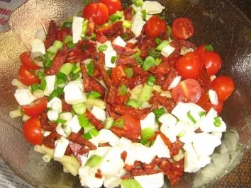 Maccaronisalat mediteran - Rezept - Bild Nr. 3