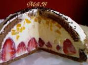 Backen: Erdbeer-Pfirsich-Kuppeltorte - Rezept