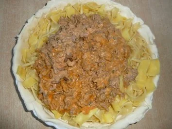 Rezept: Bolognese - Nudel - Quiche Bild Nr. 4 Bolognese - Nudel - Quiche - Rezept - Bild Nr. 4