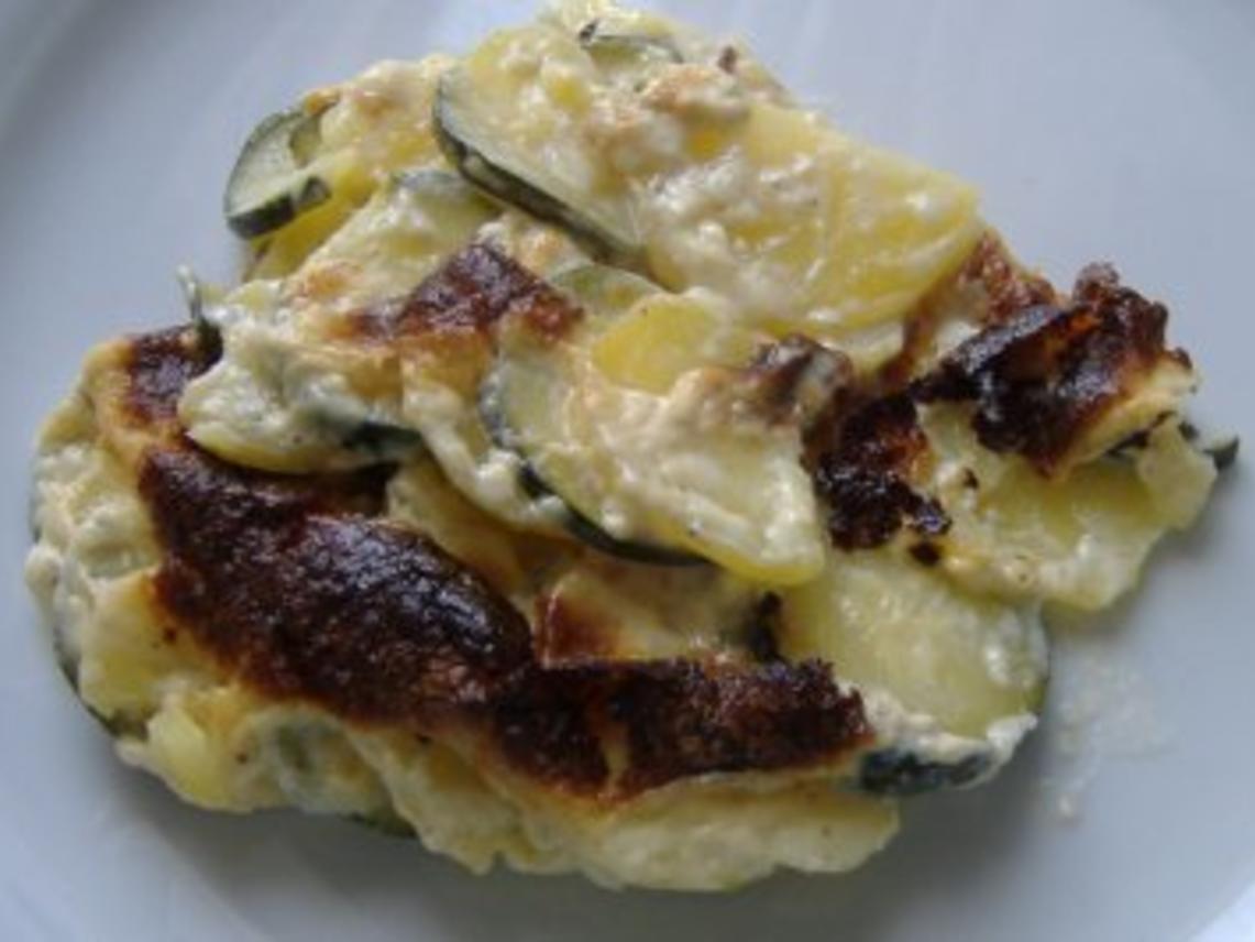 Kartoffel-Zucchini-Gratin - Rezept mit Bild - kochbar.de