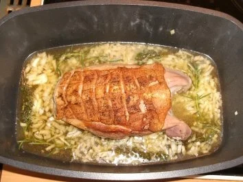 Rezept: Fleisch: Gänsebrust mit Kräutern Bild Nr. 4 Fleisch: Gänsebrust mit Kräutern - Rezept - Bild Nr. 4