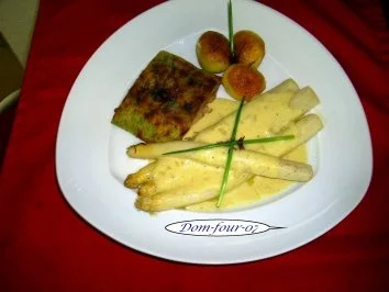 Lachs mit Kräuterkäse-kruste überbacken dazu Badischer Spargel aus dem Ofen - Rezept - Bild Nr. 2