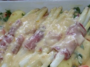 Rezept: Spargel: Spargel überbacken auf Italia-Art Bild Nr. 6 Spargel: Spargel überbacken auf Italia-Art - Rezept - Bild Nr. 6