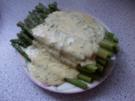 Grüner Spargel mit schneller Orangen-Bärlauch Hollandaise - Rezept