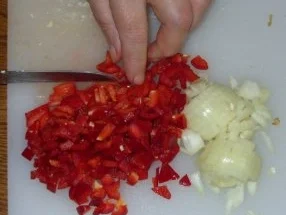 Fleischgericht - Gefüllte Paprika Bolognese-Art - Rezept - Bild Nr. 2