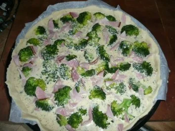 Rezept: TARTE/PIZZA:Brokkoli-Schinken Quiche Bild Nr. 3 TARTE/PIZZA:Brokkoli-Schinken Quiche - Rezept - Bild Nr. 3
